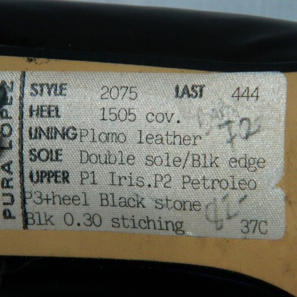 Pura Lopez High Heel Round Toe Pumps in Multi-Colored Shimmering Leather  US 6 - Picture 9 of 13